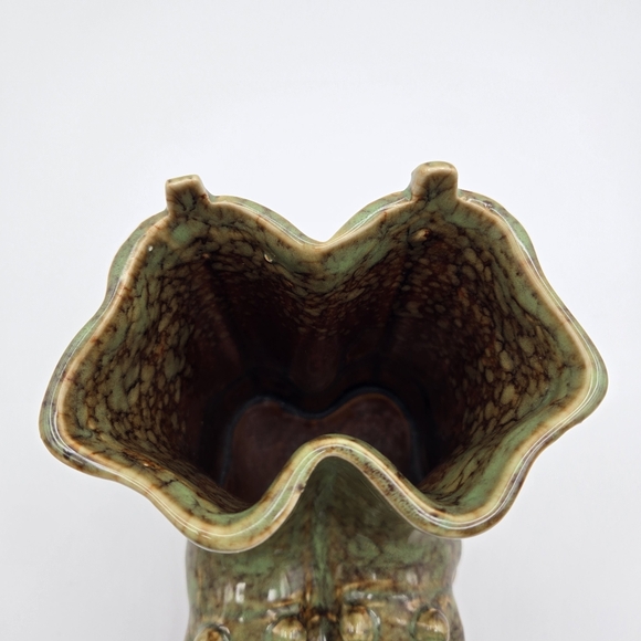 Vintage Green Frog Rain Boot Small Ceramic Planter Vase - Picture 5 of 9